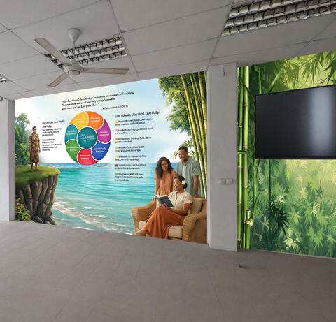Branded environment concept by 8finity Advertising